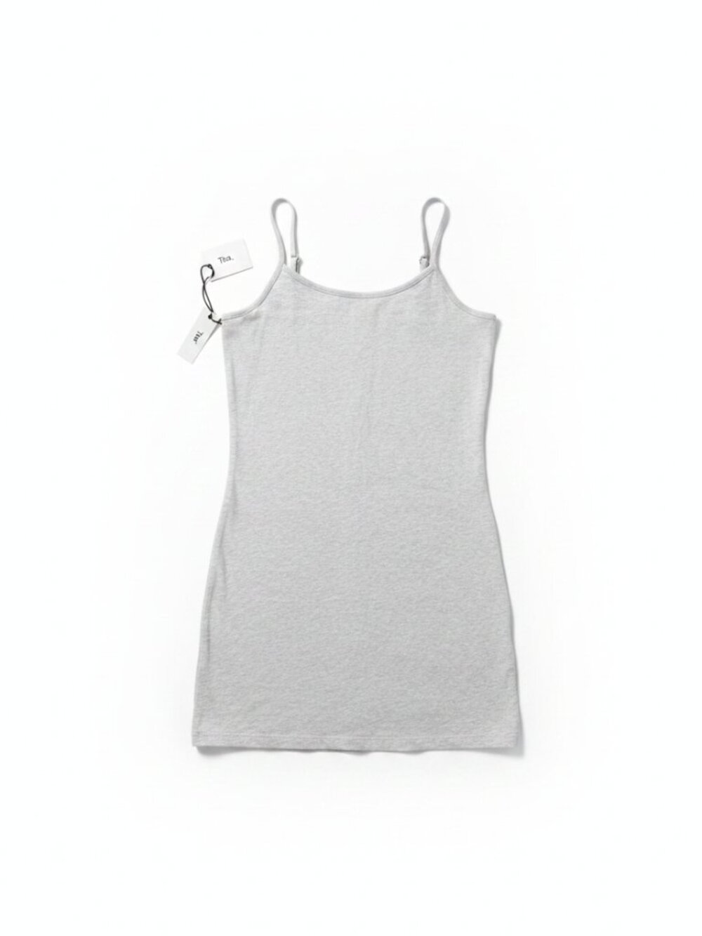 NWT Tna Aritzia Chill Karelis Cami Mini Dress Heather Cloud White - M